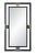 Black Cerused Plain mirror glass Railroad Silver (Champagne) finish metal trim Tip restraint included A part of the Corso...