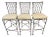 Wrought Iron Bar Stools With Cushions, Set of Three For Sale