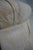 White Round Tufted Ottoman W. Pleated Skirt For Sale - Image 8 of 11