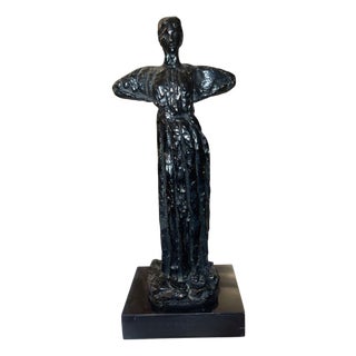 Early 20th Century Émile-Antoine Bourdelle Bronze Statuette Representing Madeleine Charnaux. For Sale