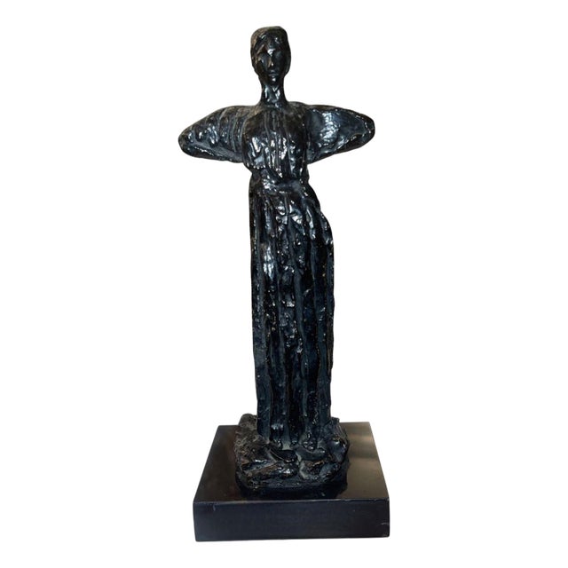 Early 20th Century Émile-Antoine Bourdelle Bronze Statuette Representing Madeleine Charnaux. For Sale