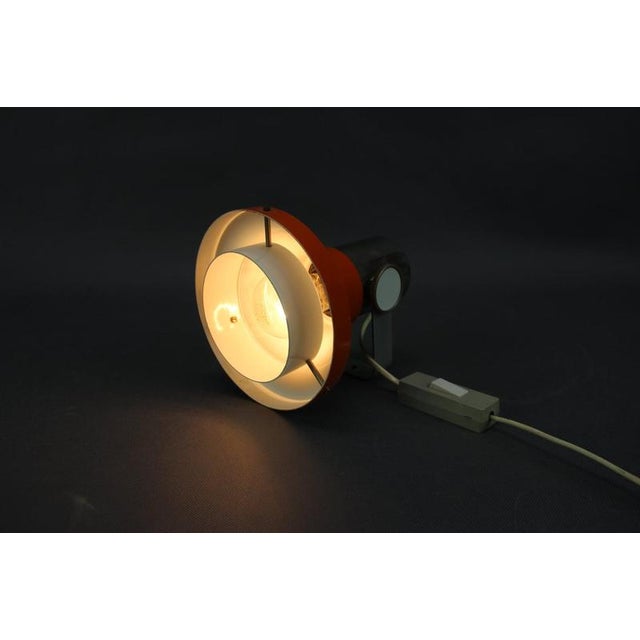 Orange Wall Lamp by Josef Hurka for Napako, Czechoslovakia, 1970s For Sale - Image 9 of 14