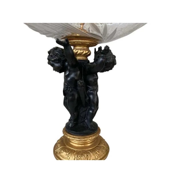 Metal French Ormolu & Bronze Cherub Dish Stand or Tazza, 20th Century For Sale - Image 7 of 10