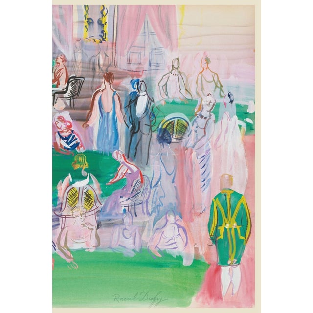 Paper 1925 Baccarat Casino Card Game Art Print by Raoul Dufy — 24" X 18" For Sale - Image 7 of 8