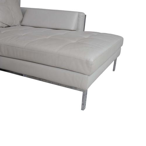 Amber Leather Corner Sofa with Manual Function from Brühl For Sale - Image 6 of 14