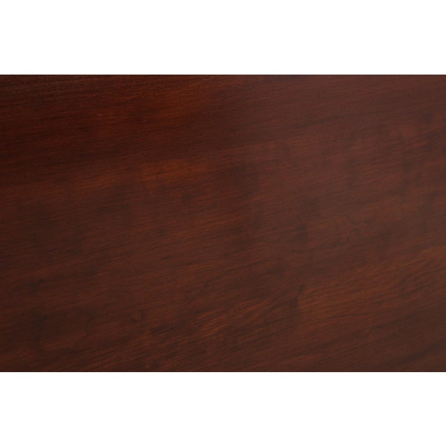 Wood Henkel Harris Queen Size Cherry Poster Bed Headboard For Sale - Image 7 of 14