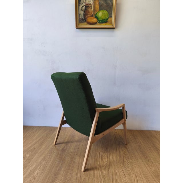Vintage Lounge Chair by J. Jiroutek, Czechoslovakia, 1960s For Sale - Image 13 of 18