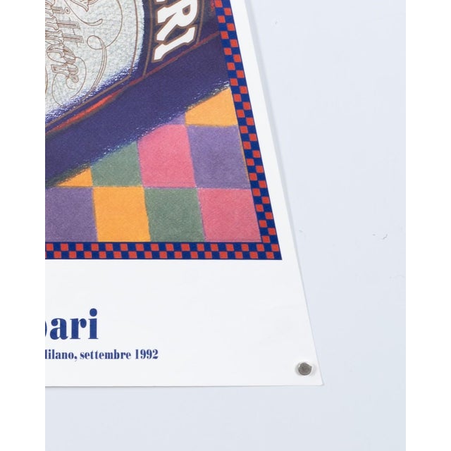 Paper Campari Original Advertising Poster by Milton Glaser, 1992 For Sale - Image 7 of 10