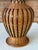 Vintage Boho Handmade Rattan & Ceramic Mixed-Material Vase For Sale In Naples, FL - Image 6 of 11