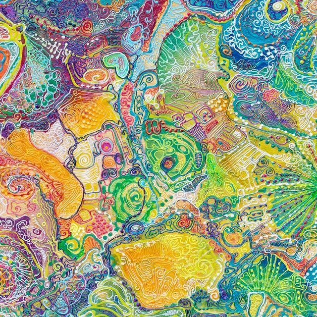 Abstract Alexander Arshansky, "Coral" Abstract Piece For Sale - Image 3 of 3