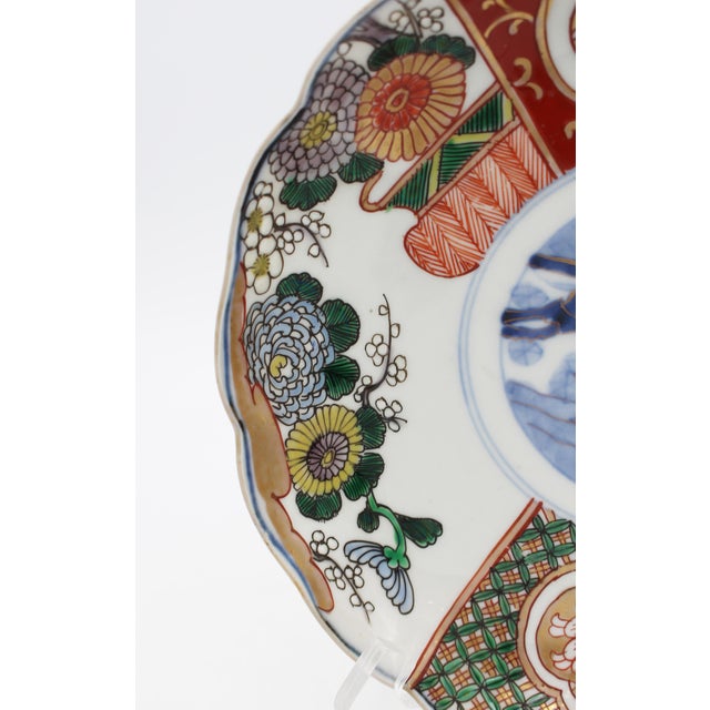 Traditional Circa 1860-80 Japanese Imari Aesthetic Movement Plate For Sale - Image 3 of 5