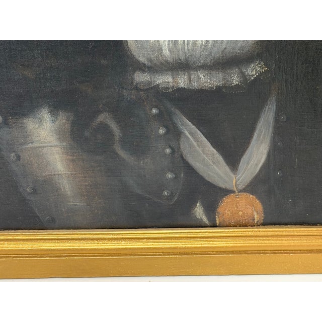 Oil Portrait of King Charles II in Armour With the Order of the Garter English School, Circa 1850, After Sir Peter Lely (1618–1680) For Sale - Image 6 of 18