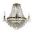 Metal Large Brass Bathroom Chandelier For Sale - Image 7 of 7