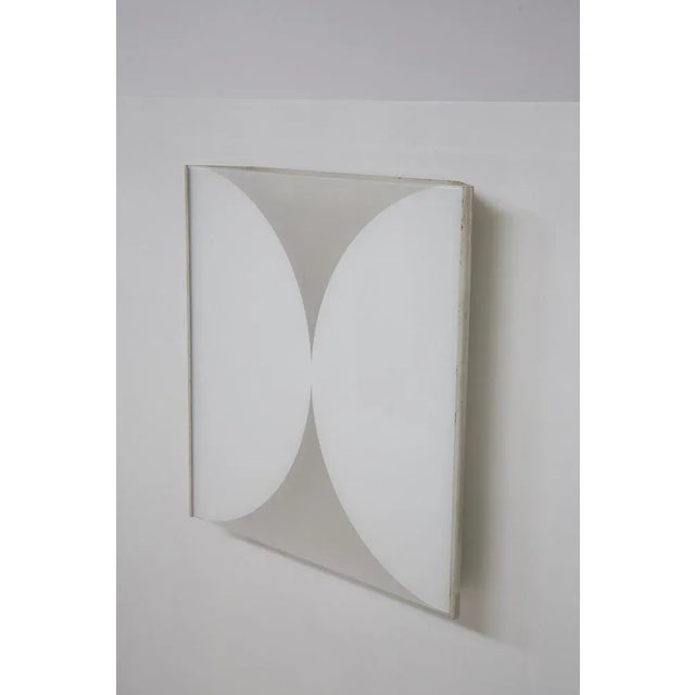 Metal Painted Aluminum and Glass Wall Lights For Sale - Image 7 of 9