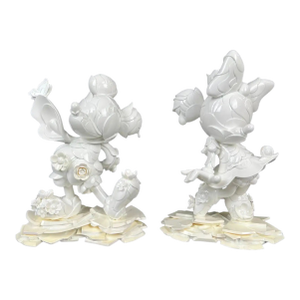 James Jean Mickey & Minnie Mouse 90th Anniversary Porcelain Statues Signed 2018