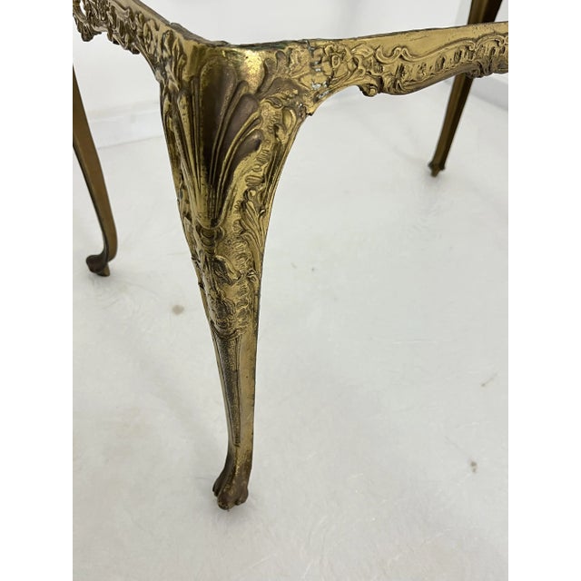 Mid-Century Brass and Marble Coffee Table, Italy, 1950s For Sale - Image 11 of 14