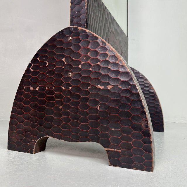 Vintage Kamakura-Bori Standing Mirror, Japan, 1960s For Sale - Image 16 of 18