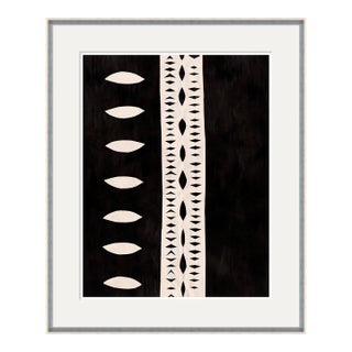 Striped Abstract I Art Print in Silver Frame by Paule Marrot For Sale