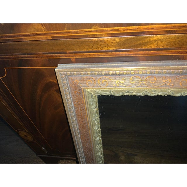 Rococo Antique Ornate Wooden Rococo Frame With Mirror For Sale - Image 3 of 10