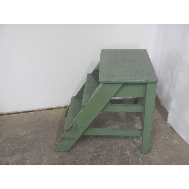 Fir Wood Stool Ladder, 1960s For Sale - Image 3 of 9