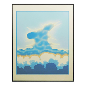 1980s Richard Gilbert "Morning Cloud" Hand Signed Serigraph Fine Art