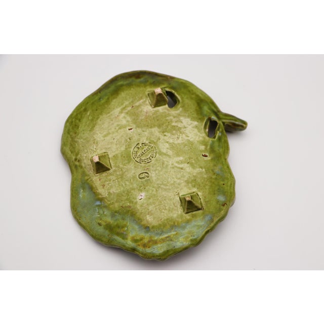 Poppies Trompe l'Oeil Pin Dish Jewelry Dish, Earthenware, Portuguese For Sale - Image 12 of 12