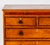 Brown English Two-Tone Oak Chest of Drawers, 19th Century Country House Chest With Mahogany Crossbanding For Sale - Image 8 of 11