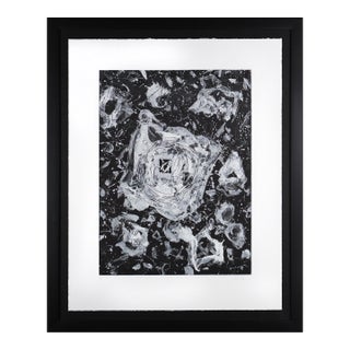 Mid 20th Century i.39; sfe.007 Abstract Black Aquatint Sam Francis For Sale