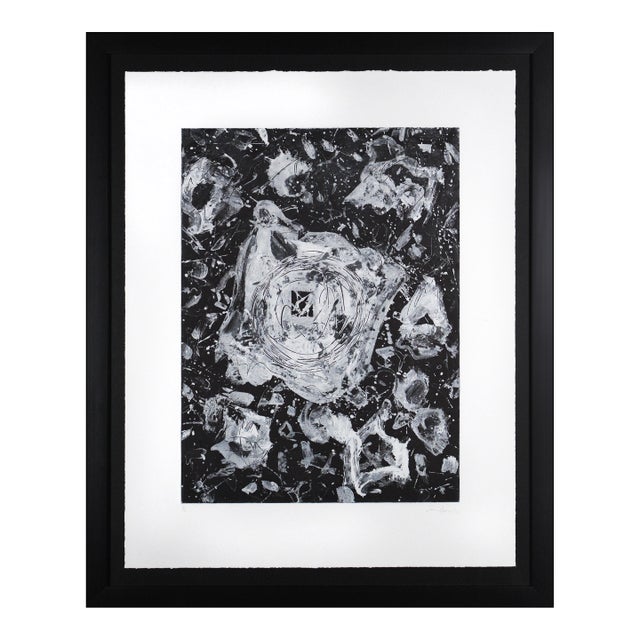 Mid 20th Century i.39; sfe.007 Abstract Black Aquatint Sam Francis For Sale