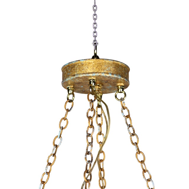 Vintage French Classical Umbrella Chandelier - For Sale - Image 4 of 11