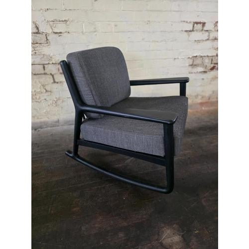 Mid-Century Modern Rocking Chairs with Arms, Set of 2 For Sale - Image 4 of 10