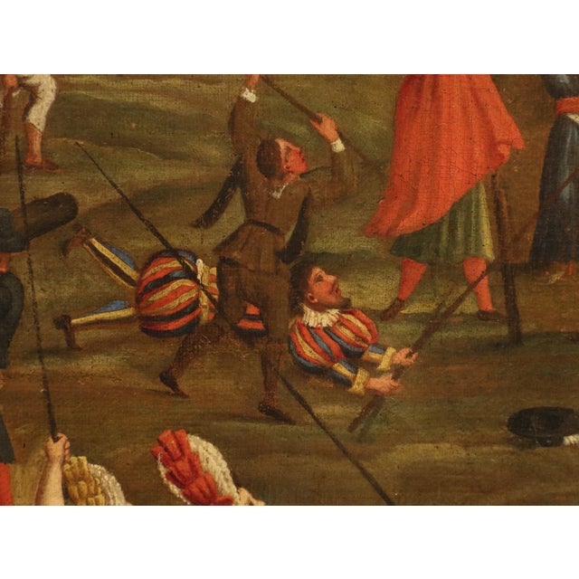 Alexander Van Bredael, Allegory of Human Folly, 18th Century, Oil Painting on Canvas, Framed For Sale - Image 12 of 16