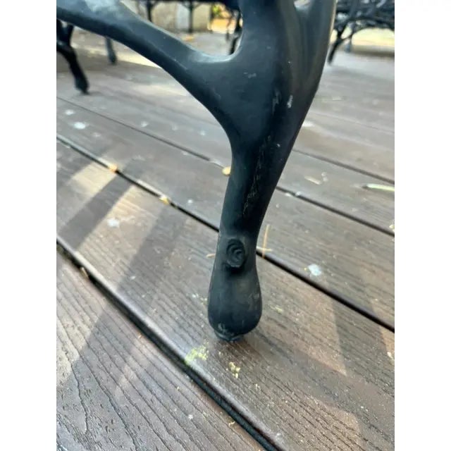 Metal Vintage Veneman Twig & Branch Patio Club Chair, Attributed For Sale - Image 7 of 9