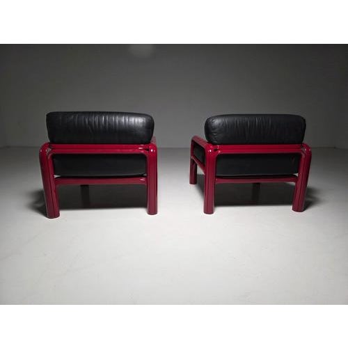 Gae Aulenti Model 54 Lounge Chairs by Gae Aulenti for Knoll, Italy, 1975, Set of 2 For Sale - Image 4 of 11