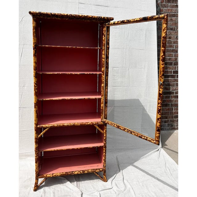Antique Bamboo Display Cabinet For Sale In Fayetteville, AR - Image 6 of 18