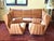 Wingback Living Room Set in Leather, 1950s, Set of 3 For Sale - Image 14 of 14