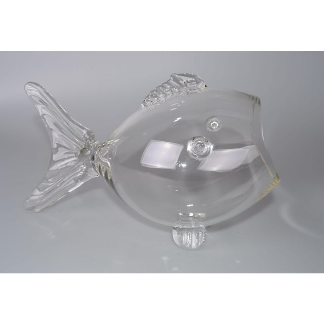 Vintage Handblown Glass Fish Candy Bowl Chairish