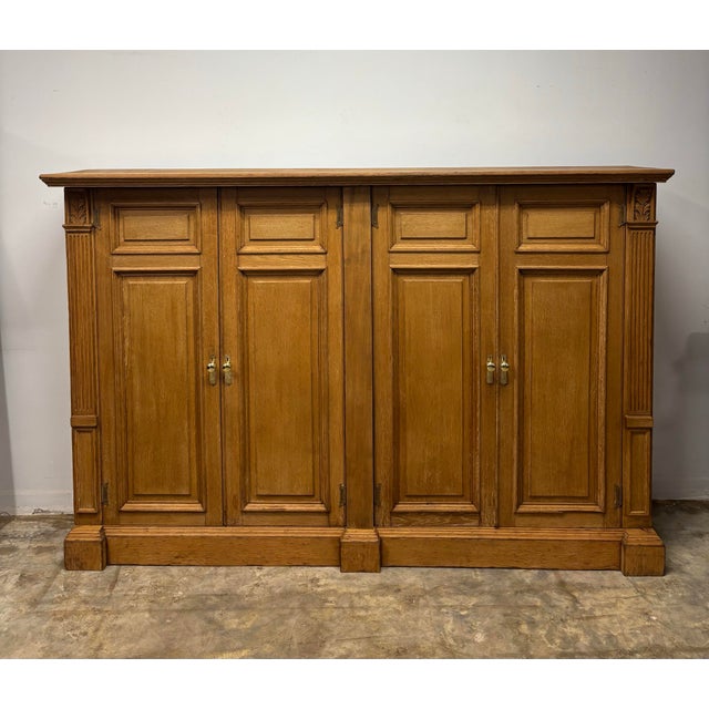 Antique English Four Door Cabinet For Sale - Image 12 of 12