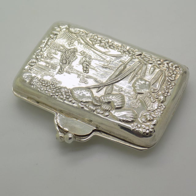 1970s Vintage Italian Handmade Genuine Sterling Silver 925 Pill Snuff Trinket Box, 1970s For Sale - Image 5 of 14