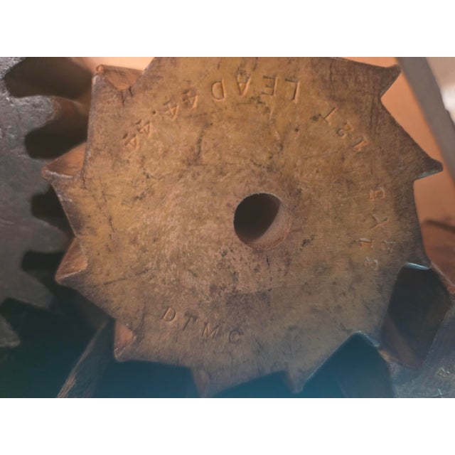 Vintage Industrial Era Gear Wall Art, Steampunk For Sale - Image 9 of 17
