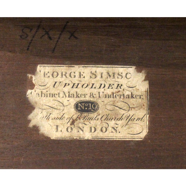 Late 18th Century Circa 1790 Sheraton Taste Oval Pembroke Table by George Simson, London For Sale - Image 5 of 8