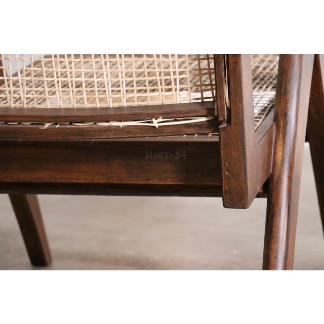 Lounge Chairs PJ-SI-29-A in Teak and Cane by Pierre Jeanneret, 1950s Set of 2 For Sale - Image 17 of 18