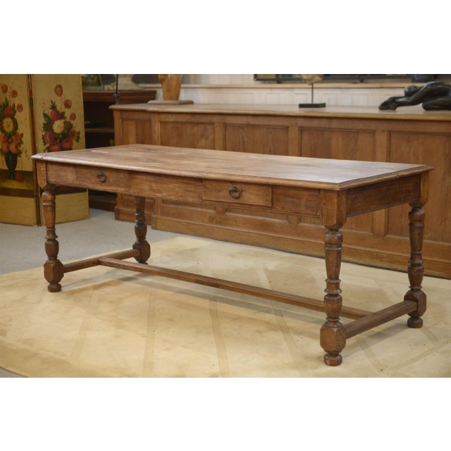 Late 19th Century Beechwood Farmhouse Table For Sale - Image 11 of 11