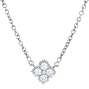 1990s Cartier Hindu Diamond Necklace 18k White Gold 1999 Receipt 16" Signed Jewelry