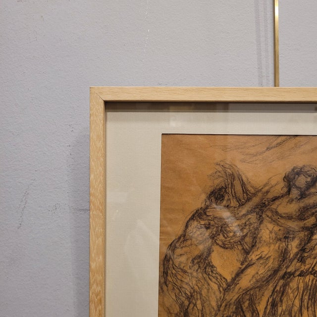 After Agustín Carrera, Sketch for the Opera Curtain Lohegrin, Early 20th Century, Pencil on Paper, Framed For Sale - Image 11 of 17
