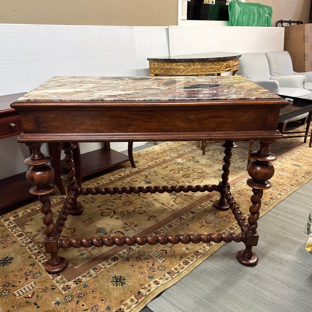 Late 20th Century Late 20th Century Portuguese Baroque Center Table For Sale - Image 5 of 15