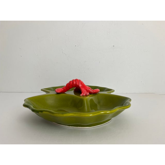 Ceramic Lobster Platter, California Pottery, C1970 For Sale - Image 9 of 11