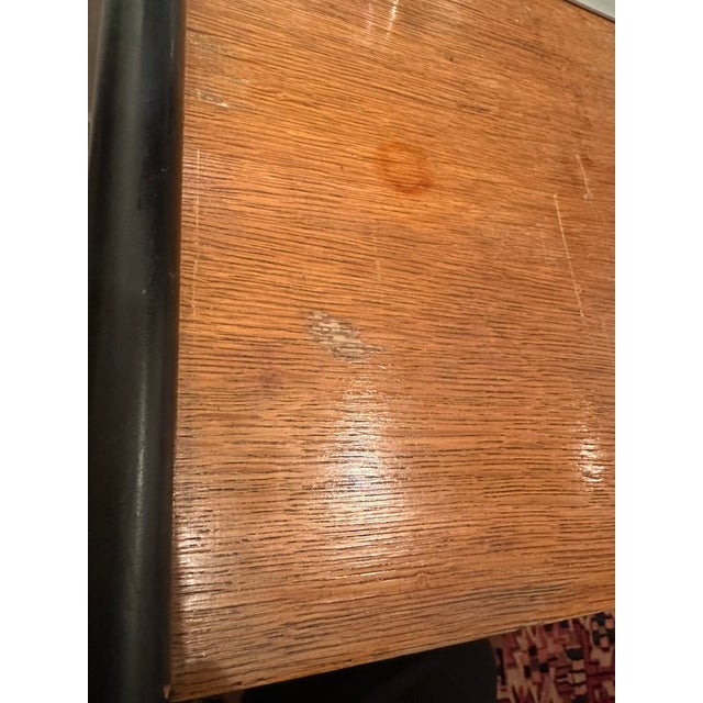 Wood Mid 20th Century Desk, Freestanding, French Designer Attributed to Jean Prouvé For Sale - Image 7 of 12