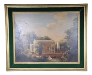 After Carl Daniel Freydanck, The Garden House at Charlottenhof, Oil Painting, Framed