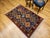 Vintage Persian Shiraz Yalameh Tribal Area Rug, Hand-Knotted Wool, Allover Geometric Pattern, Blue & Red, 3x5 For Sale - Image 17 of 17